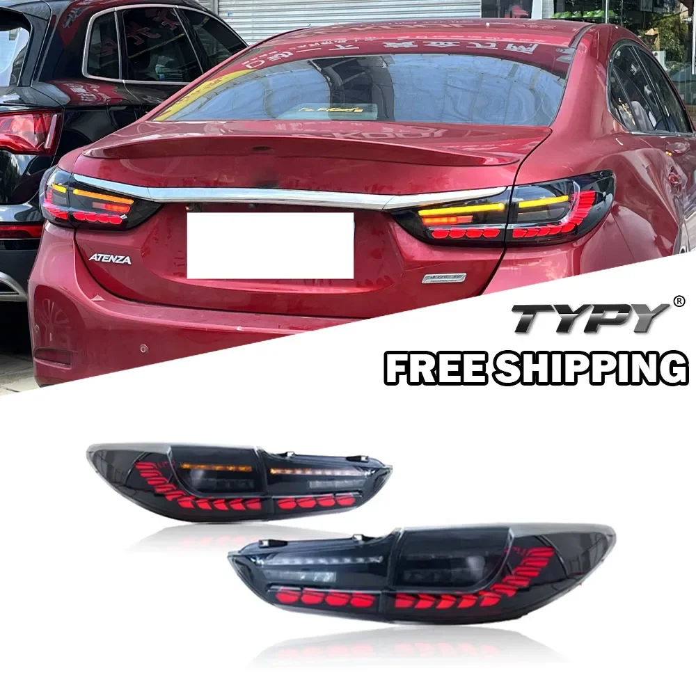 

TYPY New LED Tail Lamp Upgrade Modified For Mazda 6 Atenza Taillights 2014-2019 Dynamic Signal Tail Lamp Auto Accessories