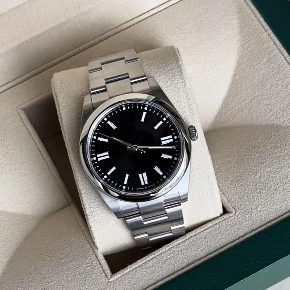 ساعة عمل رجالية فاخرة كلاسيكية جديدة محدودة لعام 2025 ساعة ميكانيكية أوتوماتيكية بالكامل بحزام فولاذي ساعة رجالية عصرية