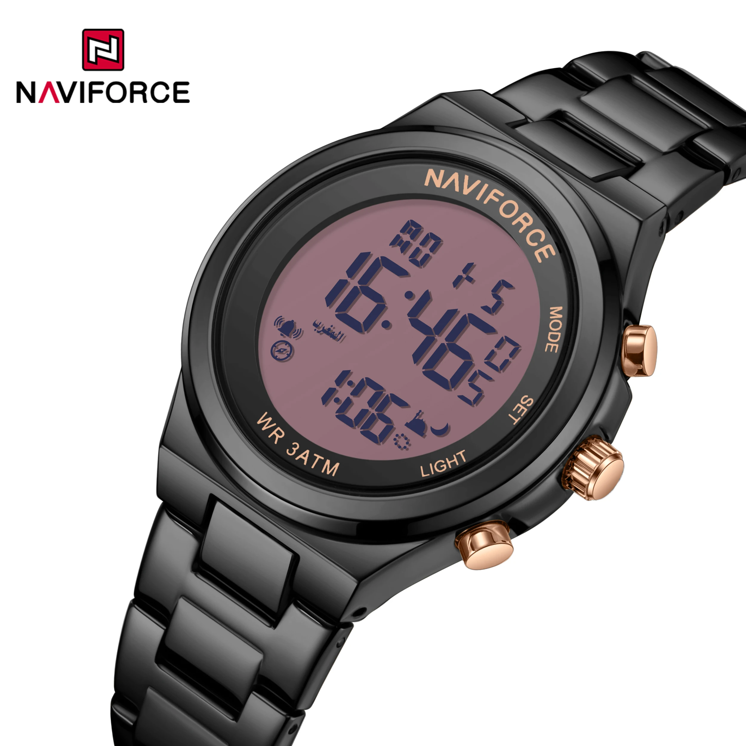 naviforce-9280-ブランド-ファッション-カップル用デジタル腕時計-カレンダー表示-ステンレススチールストラップ-メンズ-レディース-デジタル腕時計
