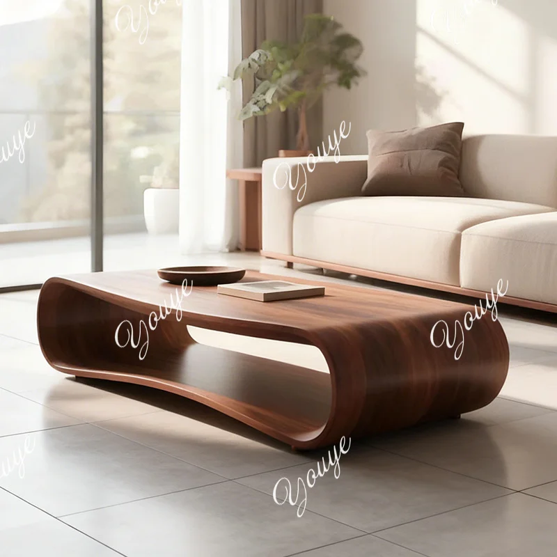 

Coffee table, light luxury, special-shaped, high-end living room, small household apartment, medieval style designer, oval