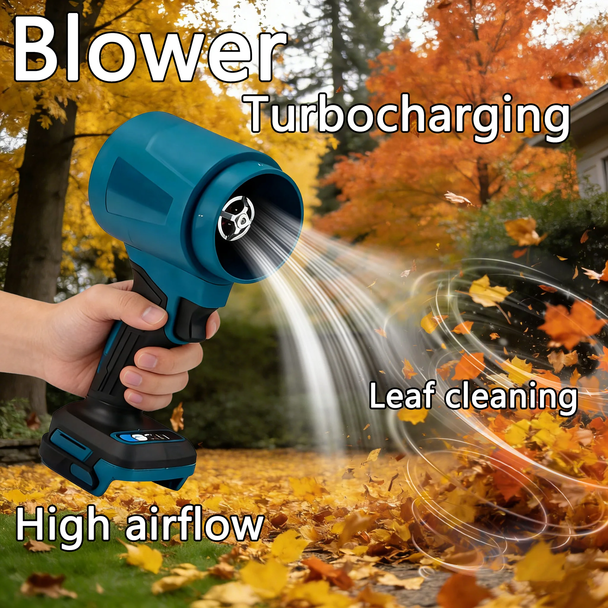 

вентилятор Turbo sin escobillas 400M/S, электрические источники питания мощностью 4000 Вт, herramienta de polvo de hoj