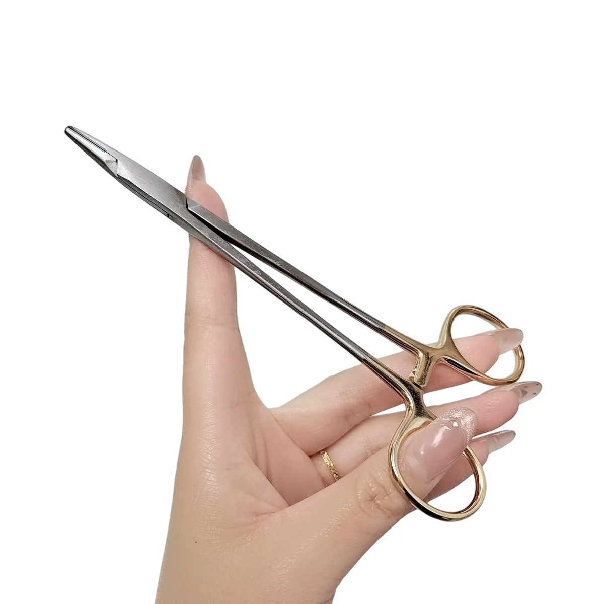 

Dental Needle Holder 16/18cm, Stainless Steel Oral Implant & Orthodontic Suture Forceps, Practical Tool for Clinic Dentist