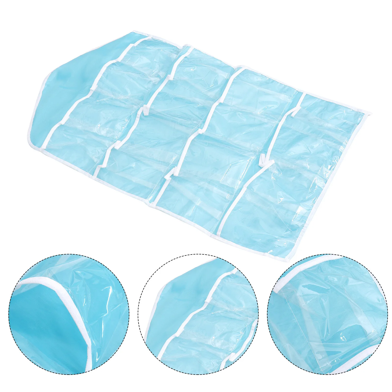 

16 Pockets Hanging Storage Organizer Bag Clear Over Door Socks Underwear Bra Closet Rack Hanging Bag Suitable Home Bedroom