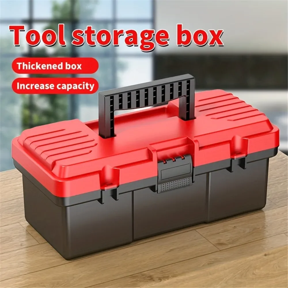 Triple Folding Tool Box Multi-functional Automotive Household Electrician Hardware Storage Box High Strength PP Storage