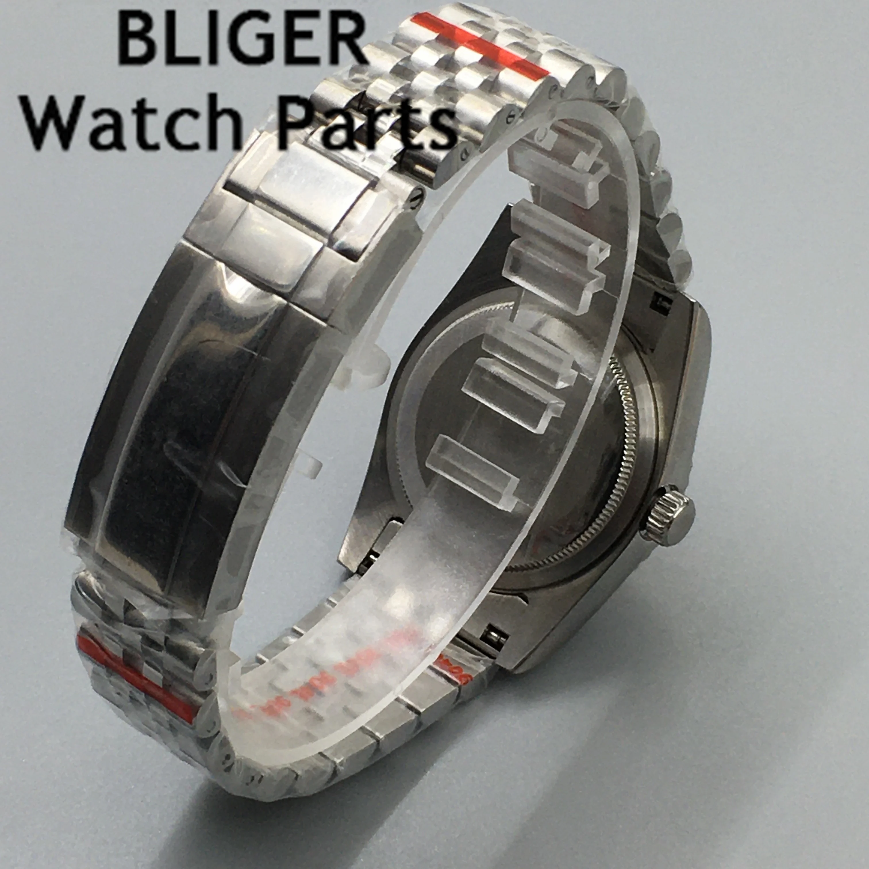 BLIGER 36mm 39mm NH38A Movement Automatic Watch Men Blue White Black Green Dial Bezel Flat Sapphire Glass Jubilee Strap