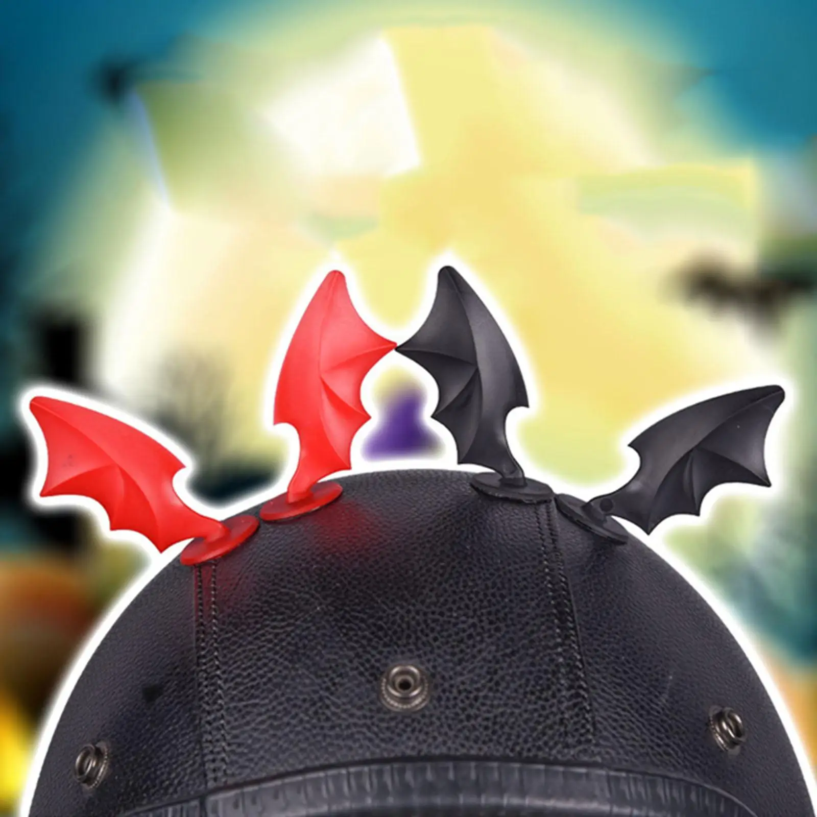 

Набор декоративных наклеек-рожков для мотоциклетных шлемов унисекс из полипропилена, аксессуары в виде дьявольских рожек для шлемов для мотоспорта