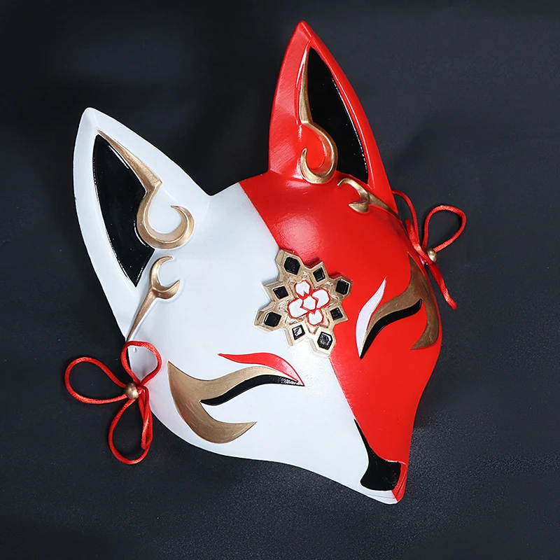 Game Honkai: Star Rail Elation Sparkle Cosplay Mask Japanese Fox Mask Halloween Carnival Dance Party Unisex Face Decoration Prop