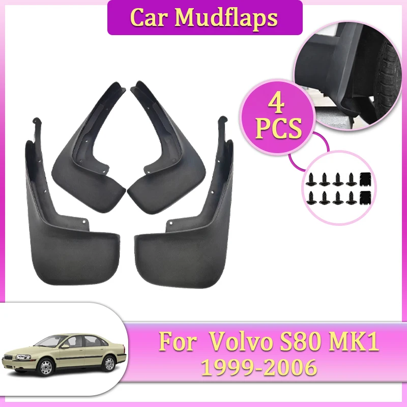 

Car Mudflap Parts For Volvo S80 MK1 1999~2006 2004 Accessories Mudguard Tool Splash Fender Flare Cover Guard Auto Mud protection