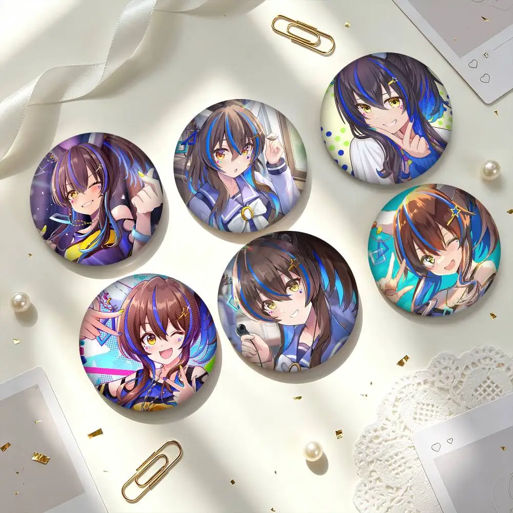 D-Daitaku Helios Umamusume 25 32 44 58 75mm Badges Personalized Round Brooches Pins Accessory Gift