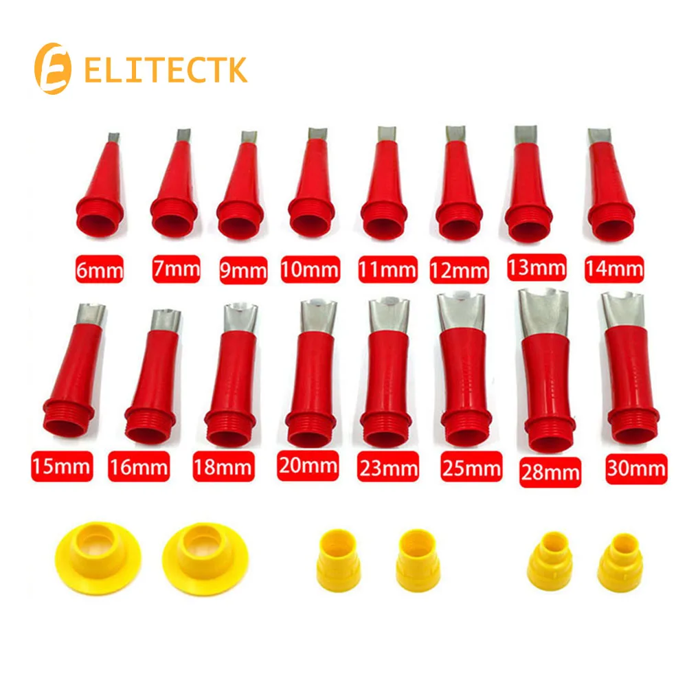 Caulking Nozzle Stainless Steel Caulk Nozzle Applicators with Bases Caulking Finisher Sealant FinishingTool For Kitchen Bathroom