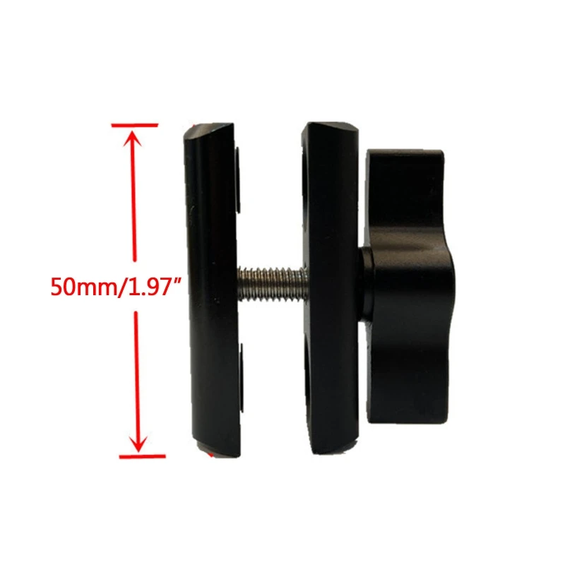 R91A lega di alluminio 1/4 vite 17mm montaggio a sfera adattatore testa a sfera supporto per telefono per Go Pro staffa per fotocamera supporto per moto