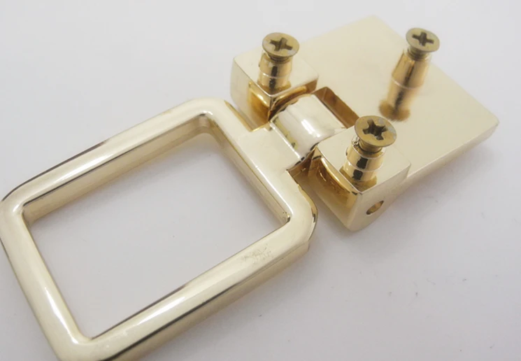 

1pc Gold Metal Bridge,Metal Bar with Removable Square Ring,Metal Hardware,Chain Connector CC-027