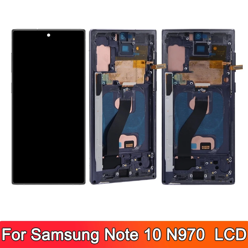 TFT LCD-scherm voor Samsung Galaxy Note10 N970F N970F/DS Display LCD-scherm met touchscreen Digitizer Vergadering Vervanging