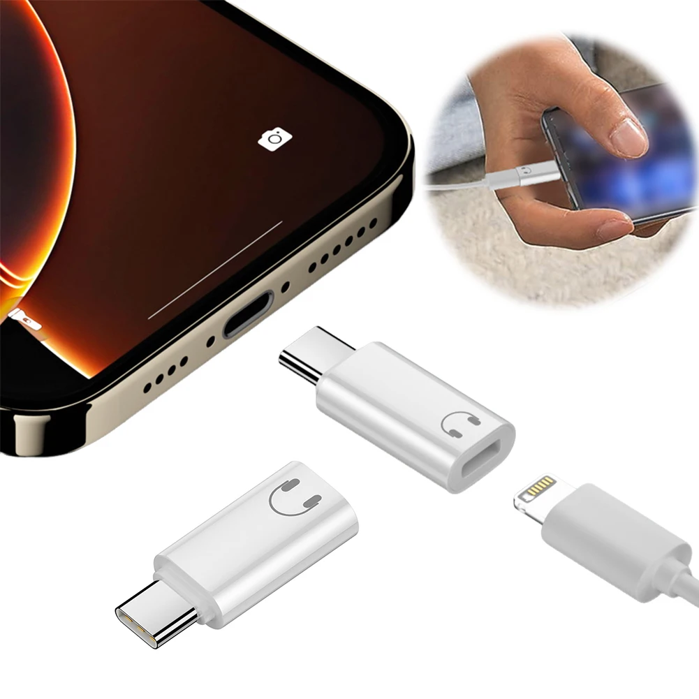 For IOS Female To Type C Male Adapter USB C To IOS Adapter Type-C To IOS Connector Headphone Adapter for iPhone 15 16