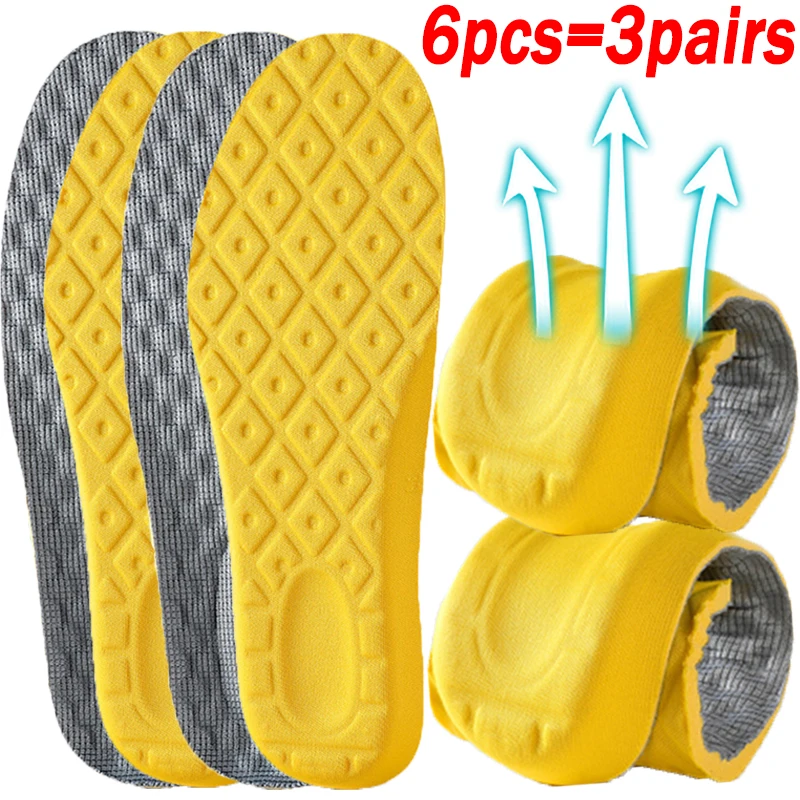 

1-3pairs Soft Memory Foam Insoles Women Breathable Foot Care Orthopedic Shoe Inserts Sports Running Feet Care Cushion Paddings