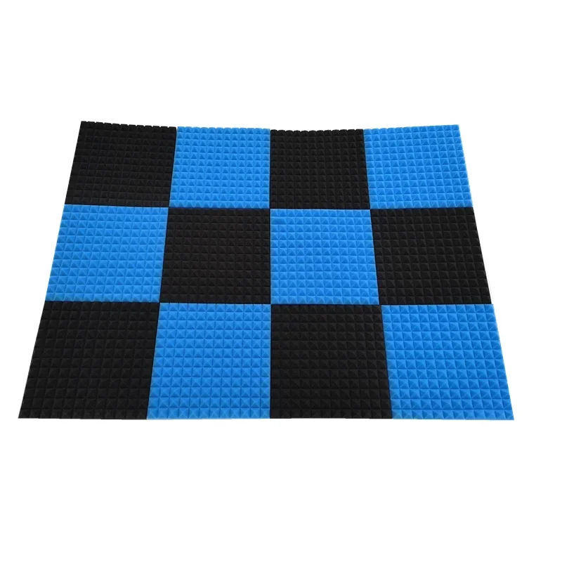 

12PCS 12" x 12" x 1" High Density Studio Acoustic Foam Pyramid Sound Absorbing Soundproofing Protective Sponge Absorption Panel