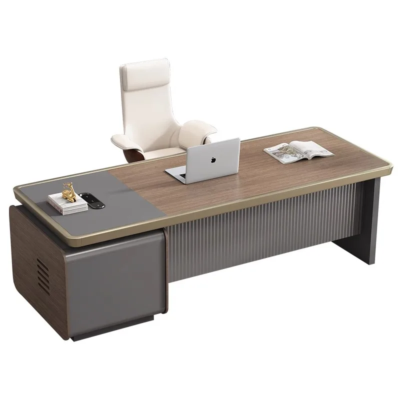 

Настольный набор, простой и современный письменный менеджер президента, супервизор, комбинация столов большого класса.