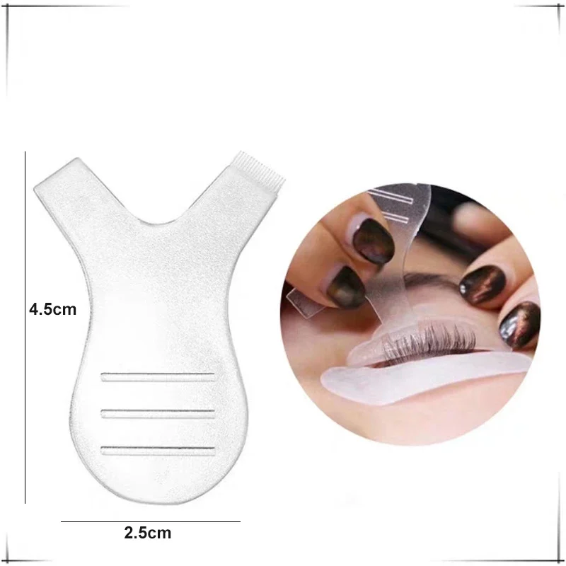 Kunststoff Wimpern bürste sauber y Form gepfropfte Wimpern Pinsel wieder verwendbare Frauen Make-up Pinsel Mascara Werkzeuge 10 teile/beutel