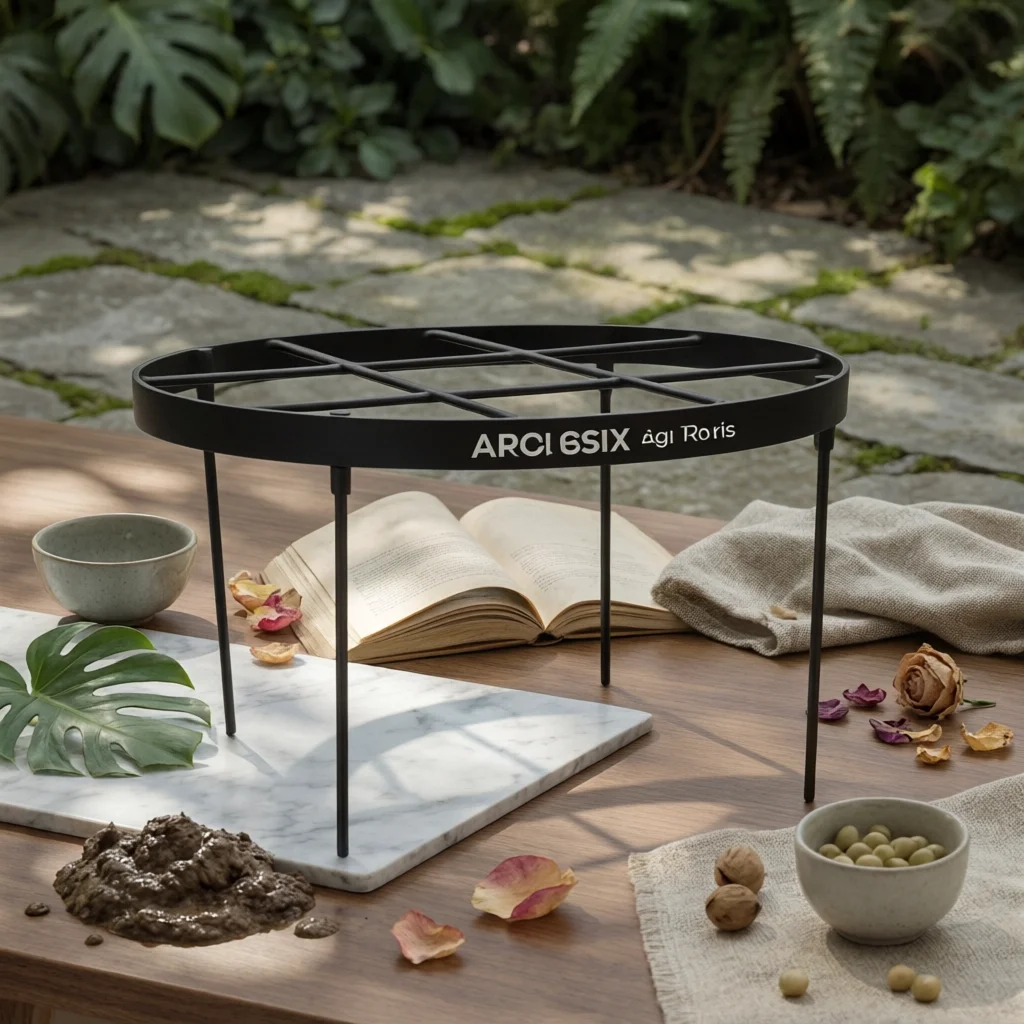 Grand Format Crossed Bar Plant Support Ring Tall Flower Cage for Garden Peony and Upright Blooms