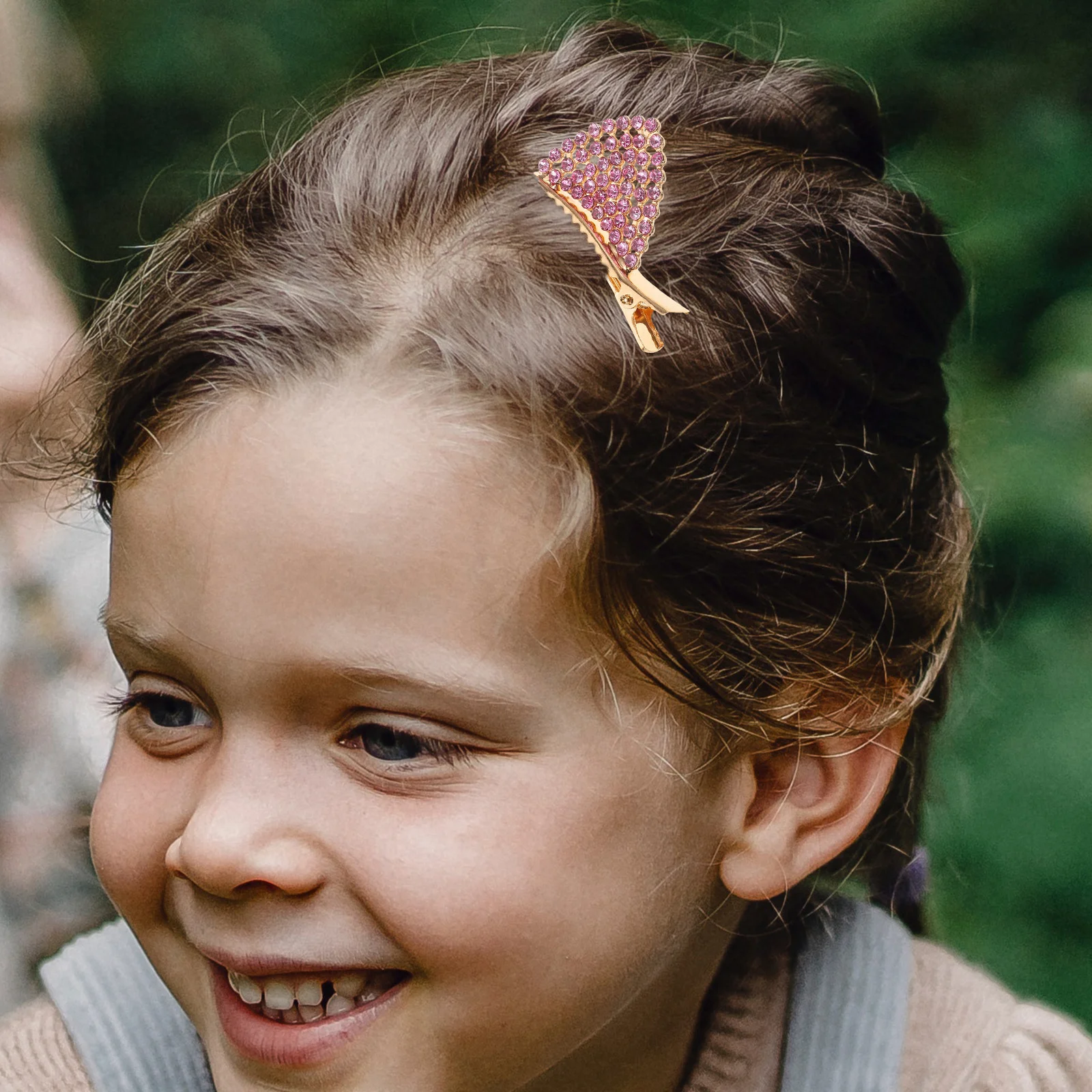 

6pcs Cat Ears Hairpin Rhinestone Decorative Bobby Pins Durable Hairstyling Accessories For Wedding Party Gifts Hair Clip
