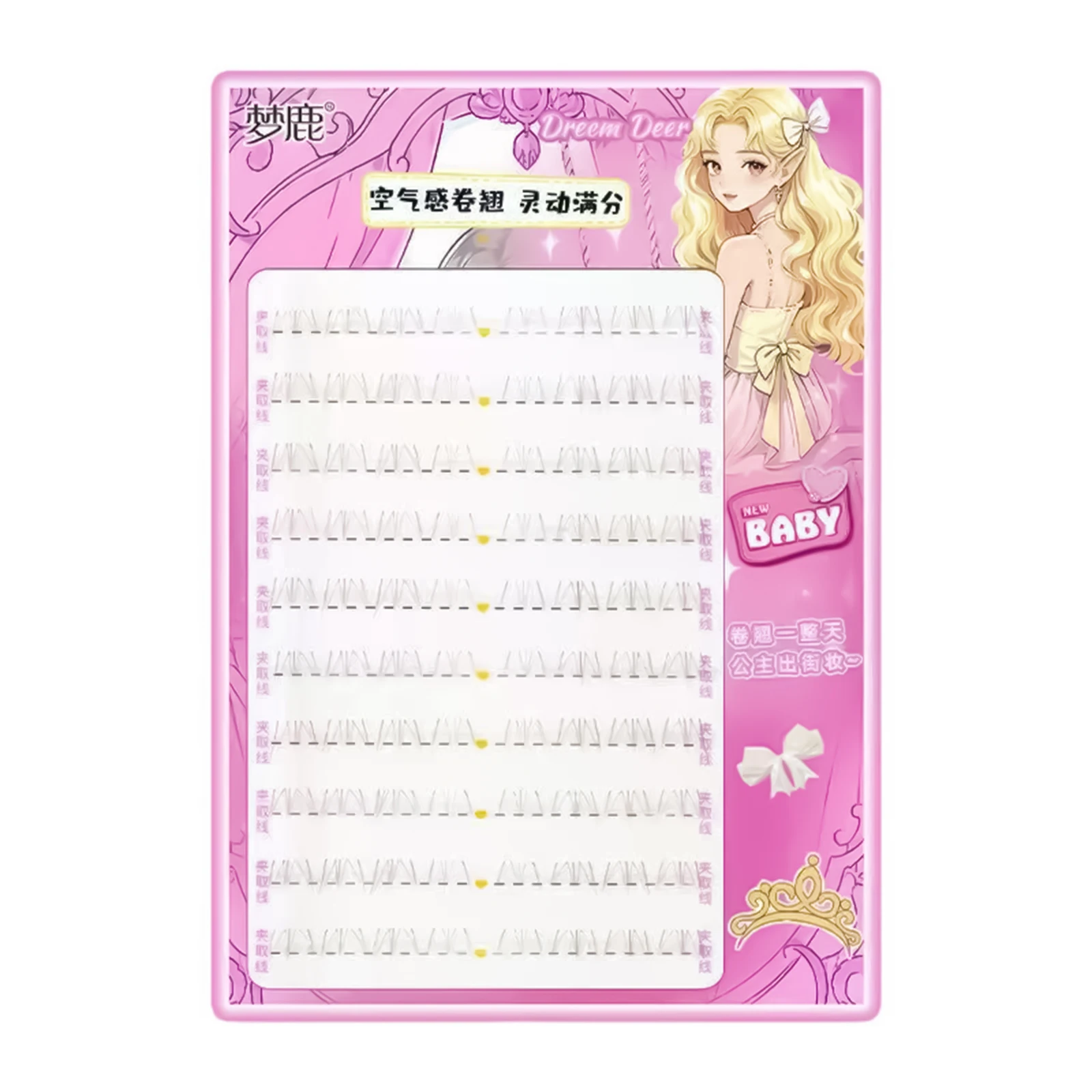 Extension de cils inférieurs manga œil de chat, faux cils de style coréen, bande transparente pour les maquillages de cosplay quotidiens