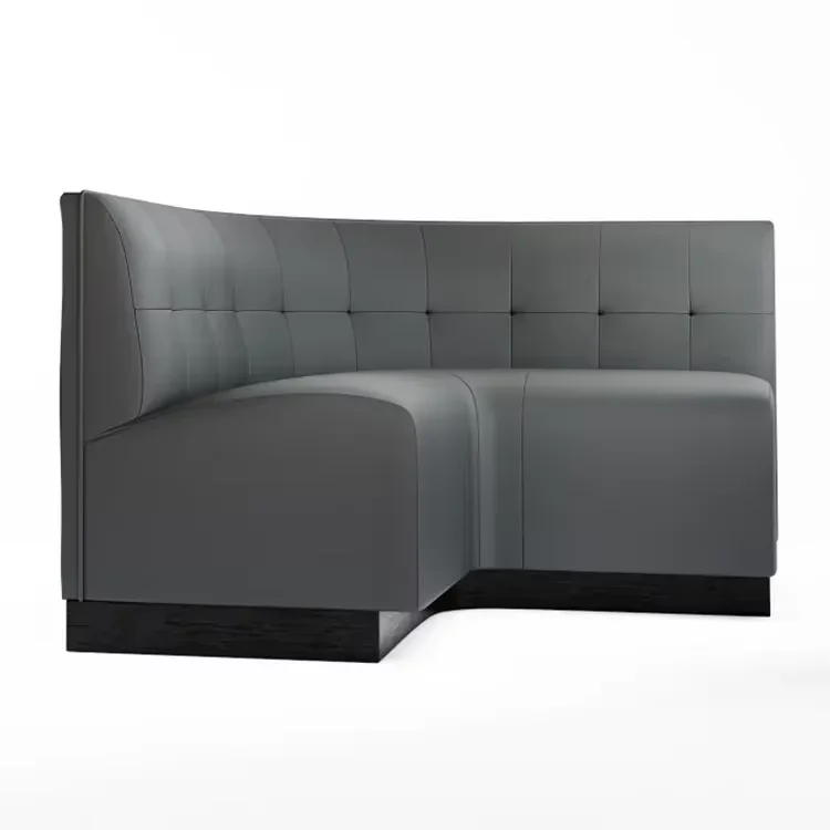 Wholesale Modern Design PU Leather Sofa Button Tufted Dining Bench For Restaurant Cafe Nightclub Panel Bench For Luxury Seating - view 6