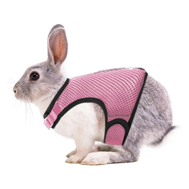 Rabbit Harness And Leash Adjustable Bunny Harness Pet Supplies Accessories Harness And Leash Set For Adult Guinea Pig Ferret Cat