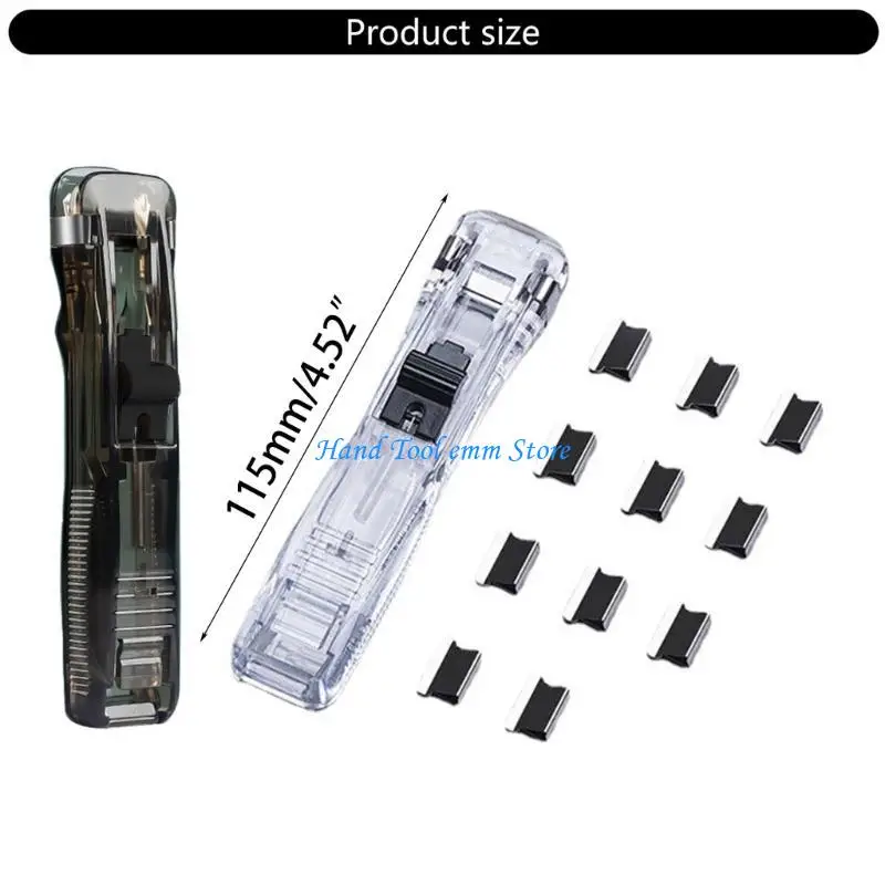 H37F 5PCS موزع المشبك الورق المحمولة متعددة الوظائف ملف المشبك موزع