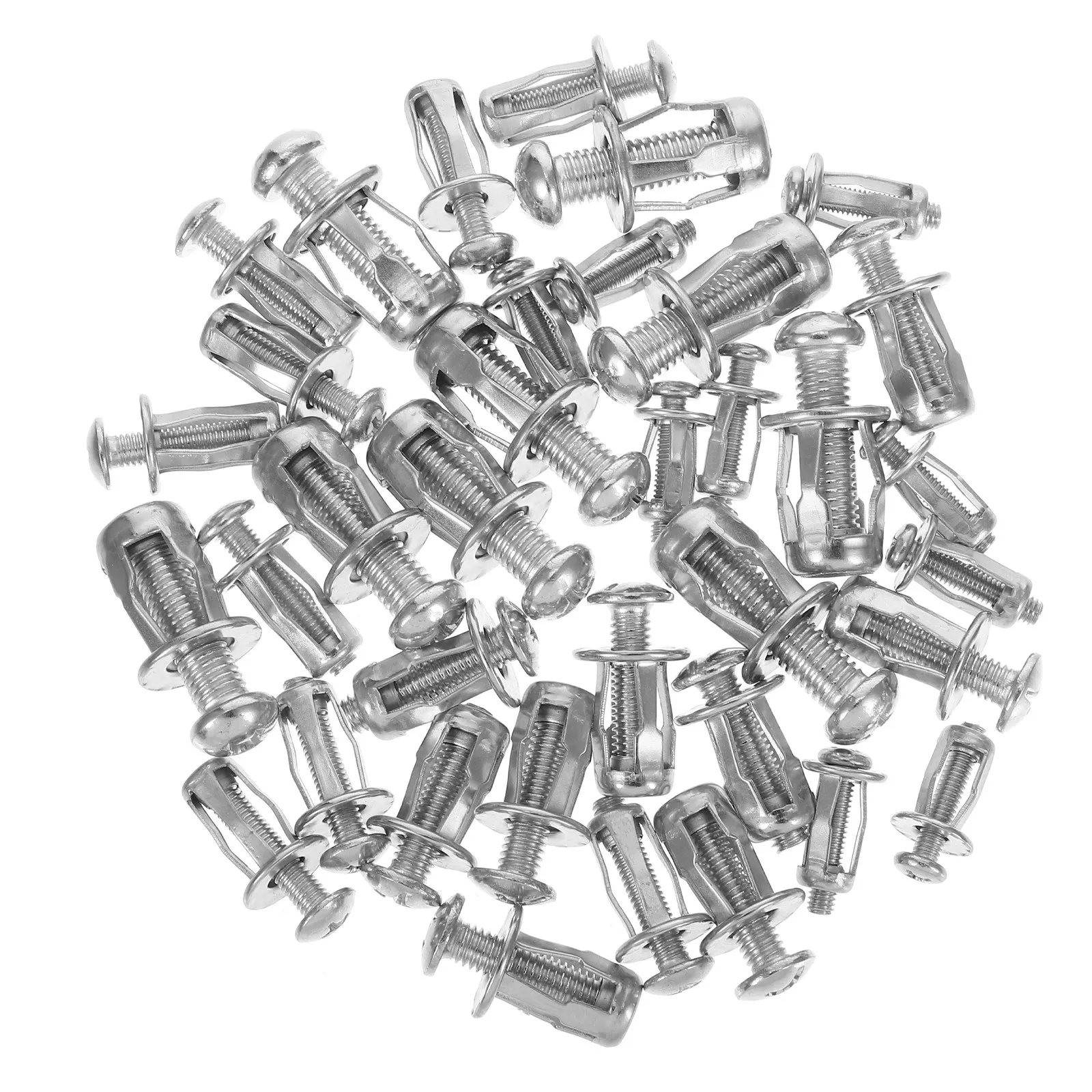 40Pcs Metal Expansion Screws Petal Nut Design for Concrete Walls Gypsum Boards Home Office Commercial Use Secure Wall Anchors