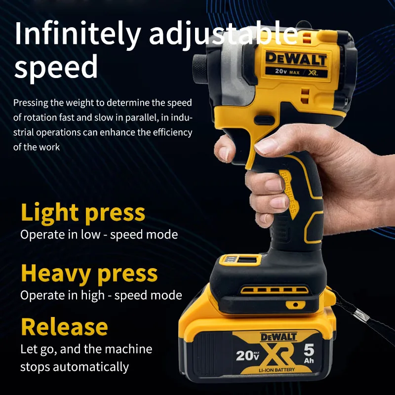 

DEWALT DCF850N 20 В Бесщеточная аккумуляторная ударная дрель Литий-ионная электрическая дрель-шуруповерт Перезаряжаемая портативная электрическая отвертка