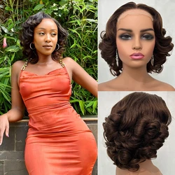 12A 250 Density Super Double Drawn Vietnamese Hair 5x5 Hd Lace Closure Wigs Glueless Bouncy Curly Wigs With Band Ready To Wear