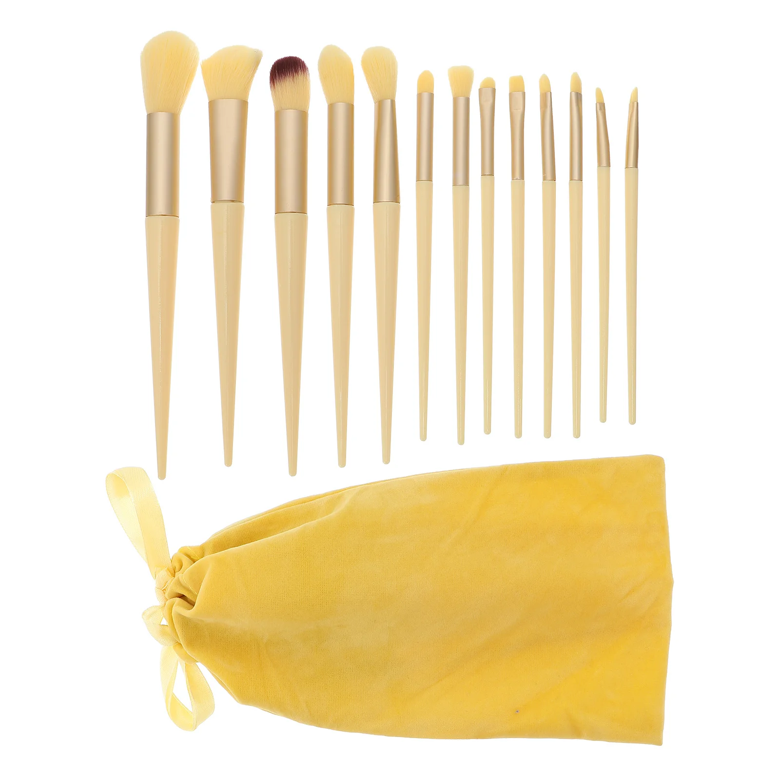 Juego de brochas de maquillaje con mango largo y suave para viajes, uso doméstico, aplicador de polvo suelto para colorete, herramienta de belleza facial