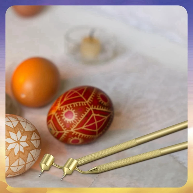 Set di 6 penne da disegno a cera calda per arti Decorative per uova di pasqua forniture Pysanky