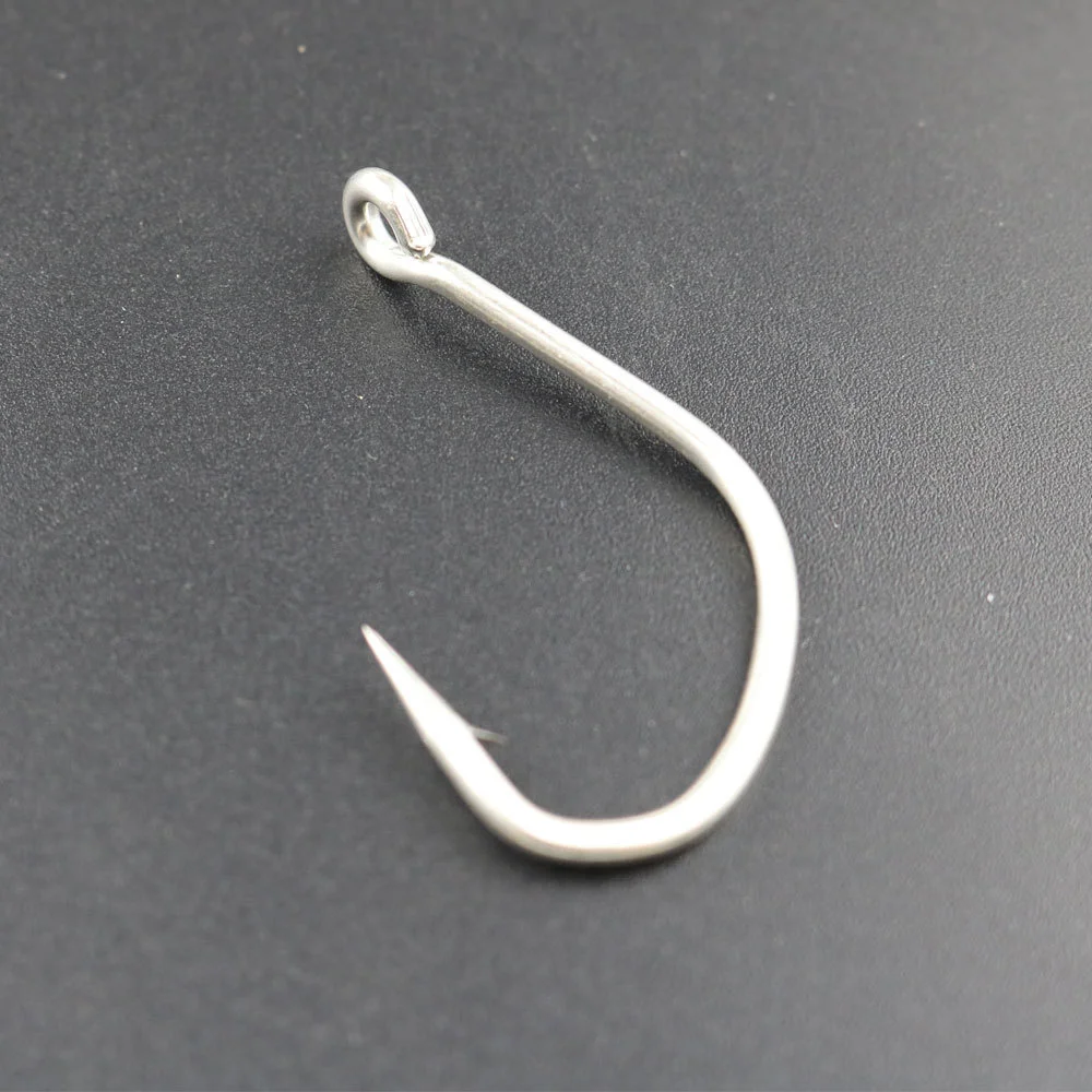 100pcs fishhooks 1/0 2/0 3/0 4/0 slow rocking Jighead Jigging iron hook tin-plated anti-rust boat Sea fishing Accessories Pesca