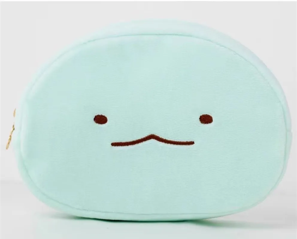 New Kawaii Cute Anime Sumikko Gurashi Children Plush Make up Cosmetics Cases  Stuffed Coin Purse For Women