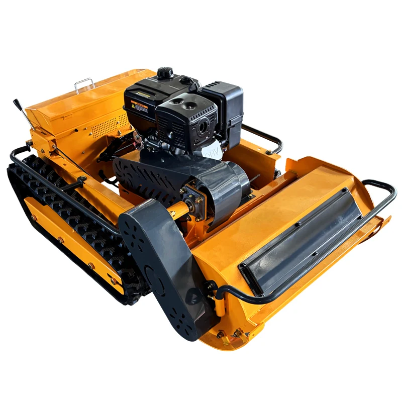 Customized Agricultural Electric Crawler Lawn Mowers Tractor Lawn Mower Gasoline Engine Grass Cutting Machine