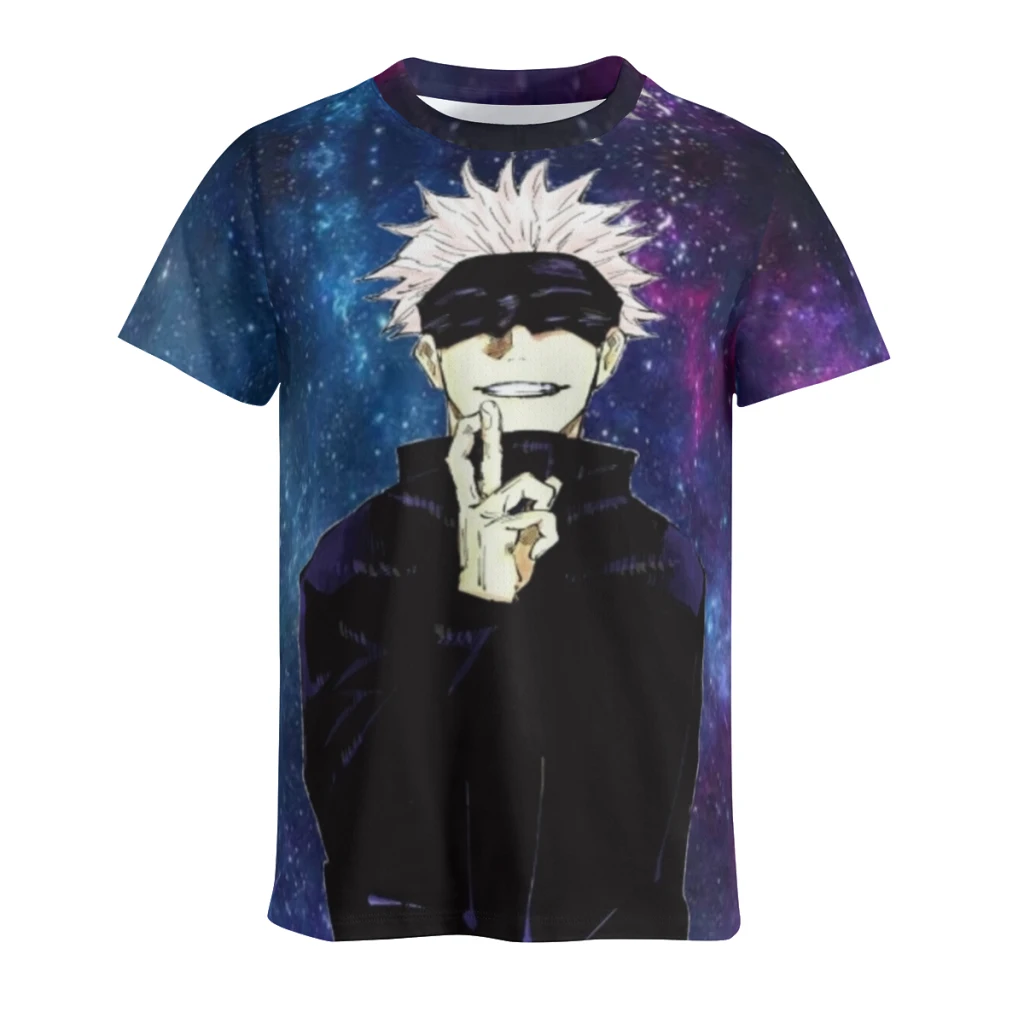 

Jujutsu Kaisen T Shirt For Men Summer Cotton Tops Solid Colors Tshirts O-neck Men Clothing Plus Size M to 6XL