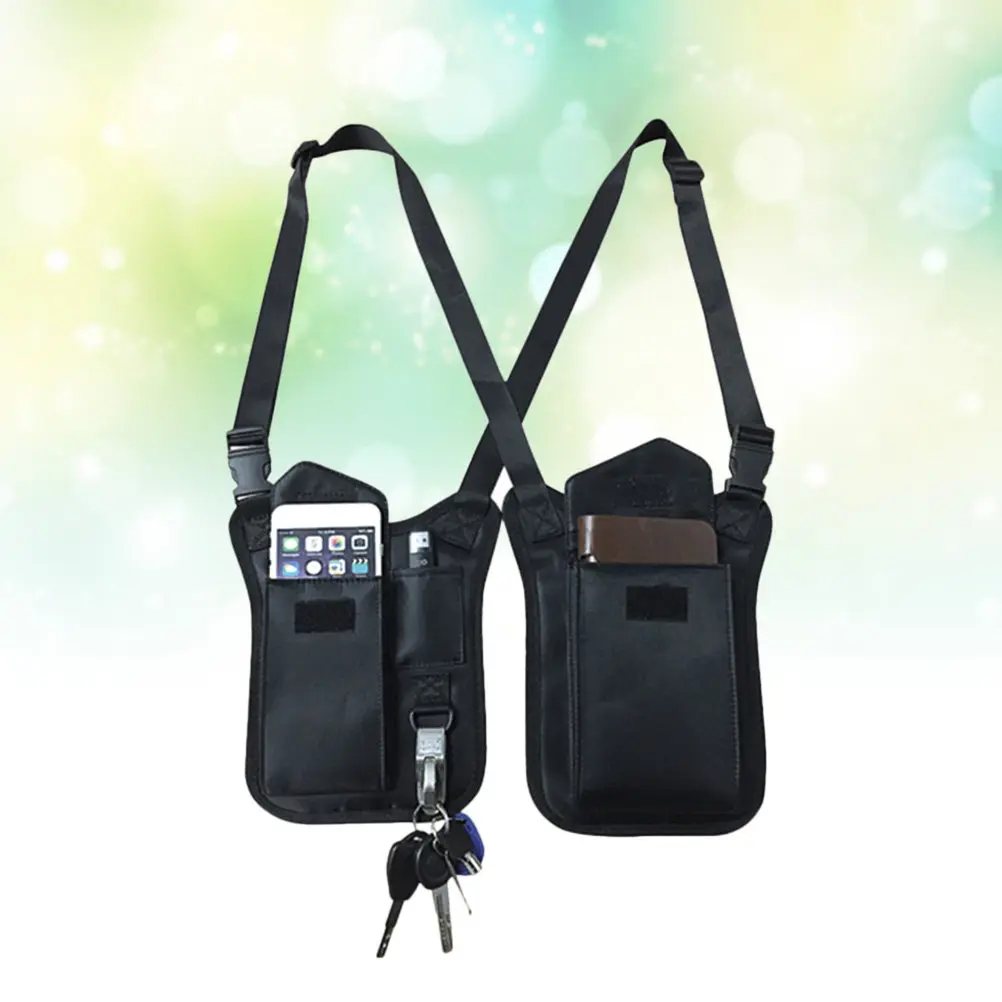 

Улучшенная нейлоновая тактическая сумка-слинг на плечо, скрытая подмышечная сумка-кобура, многофункциональная, с защитой от кражи, для мужчин и женщин, черная