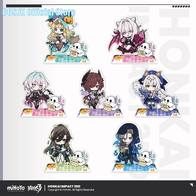 Presale Game Honkai Impact 3rd Ⅱ Official miHoYo Original Thelema Ajita Litost Baiji QS Theme Series Q Version Acrylic Stand