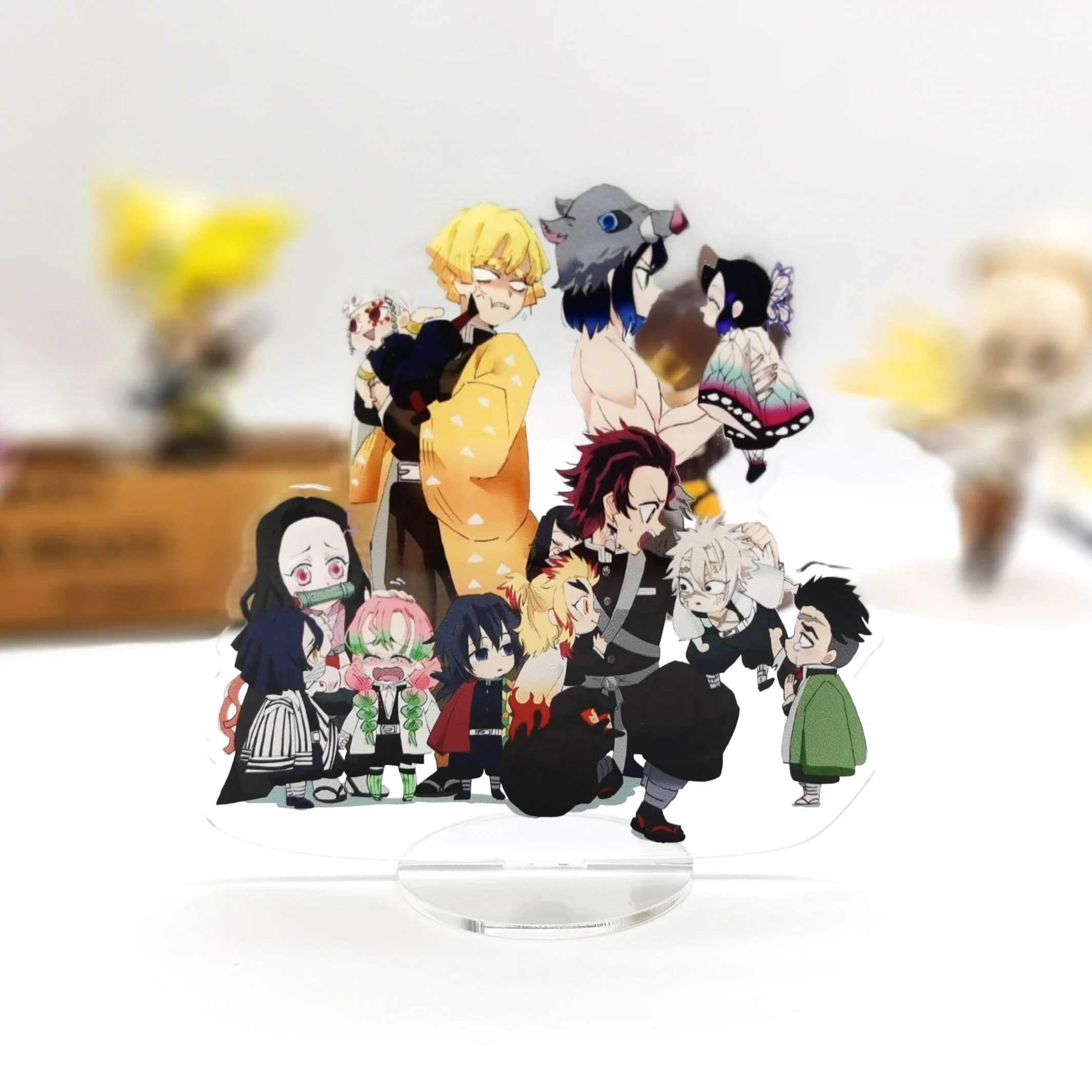 Kimetsu no Yaiba Kamado Tanjirou Nezuko Zenitsu Inosuke  acrylic standee figurines desk decoration cake topper