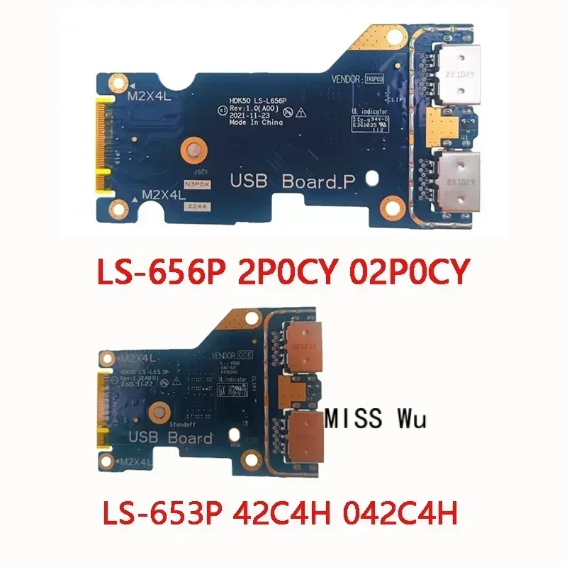 NEW Genuine LAPTOP Replace IO USB Board For Dell G15 5520 5521 (2022) HDK50 LS-653P 42C4H 042C4H 3.2USB LS-656P 2P0CY 02P0CY