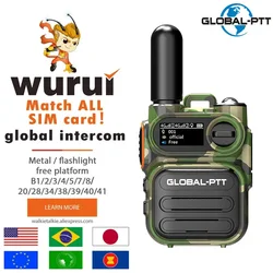 Global available Wurui G388 global-ptt POC 4G walkie talkie Two-way radio Mobile Portable profesional long range communicator