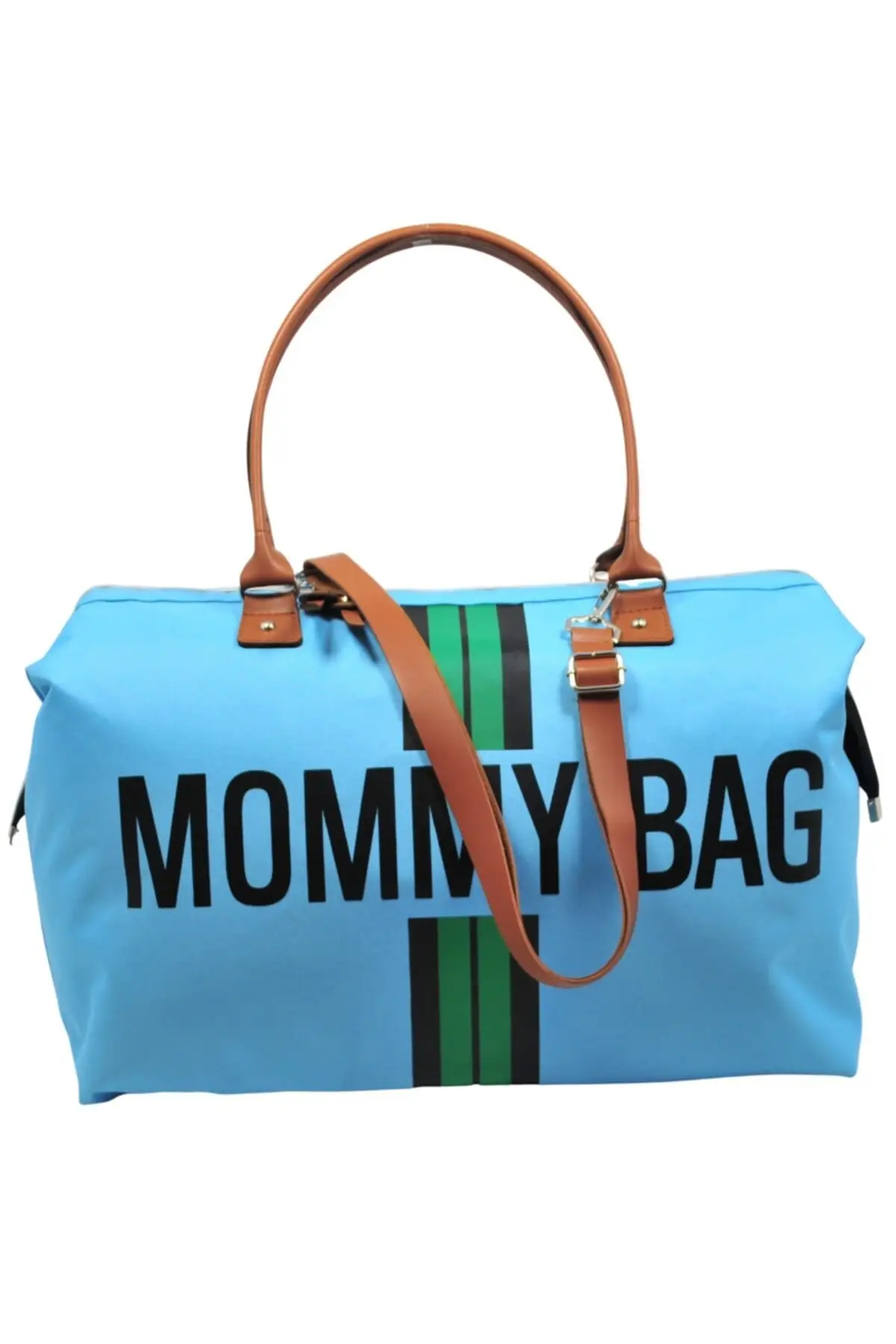 Mommy Bag Exclusive Design Striped Blue Mother Baby Care and Toddler Bag 2022 Mommy Bag Stroller Organizer Changing Carriage