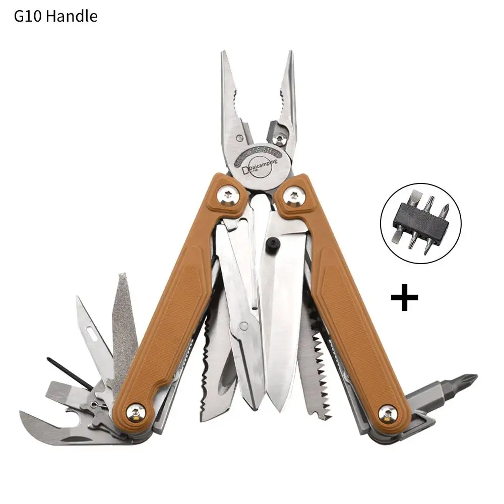 Daicamping DL30 DL301 DL7 Outdoor Camping EDC Zangen-Set Multifunktionales Multitool Hand-Multifunktionswerkzeug Faltbares Multitool-Kit