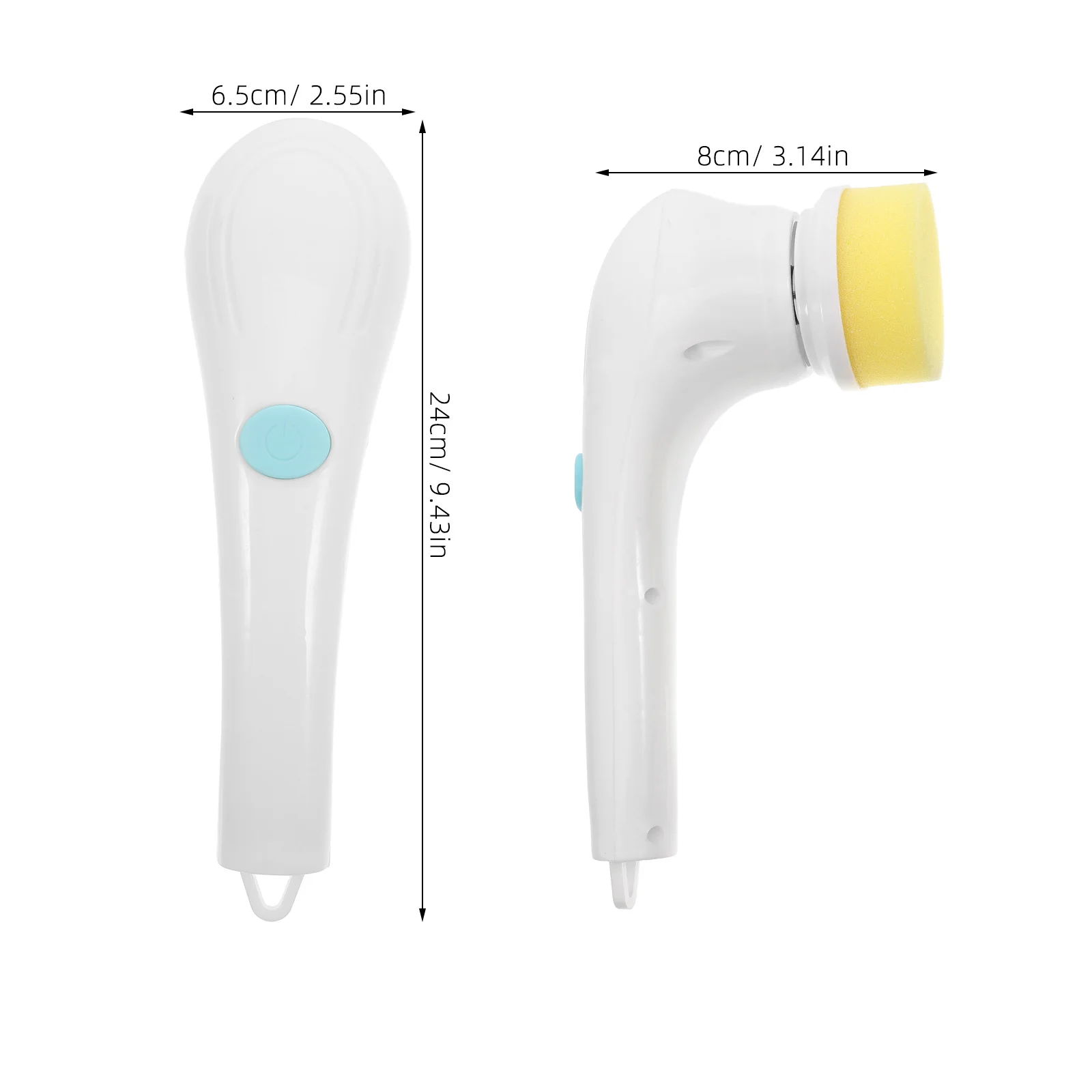 فرشاة تنظيف كهربائية 5 في 1، رؤوس غسيل دوارة لاسلكية قابلة للاستبدال للحمام وبلاط المطبخ وحوض الاستحمام