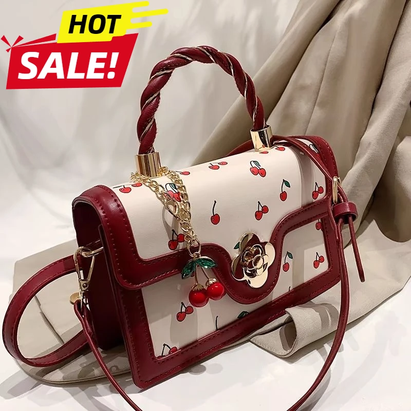 

Cherry bag premium texture fashionable handbag for women 2025 new trend crossbody bag versatile bag