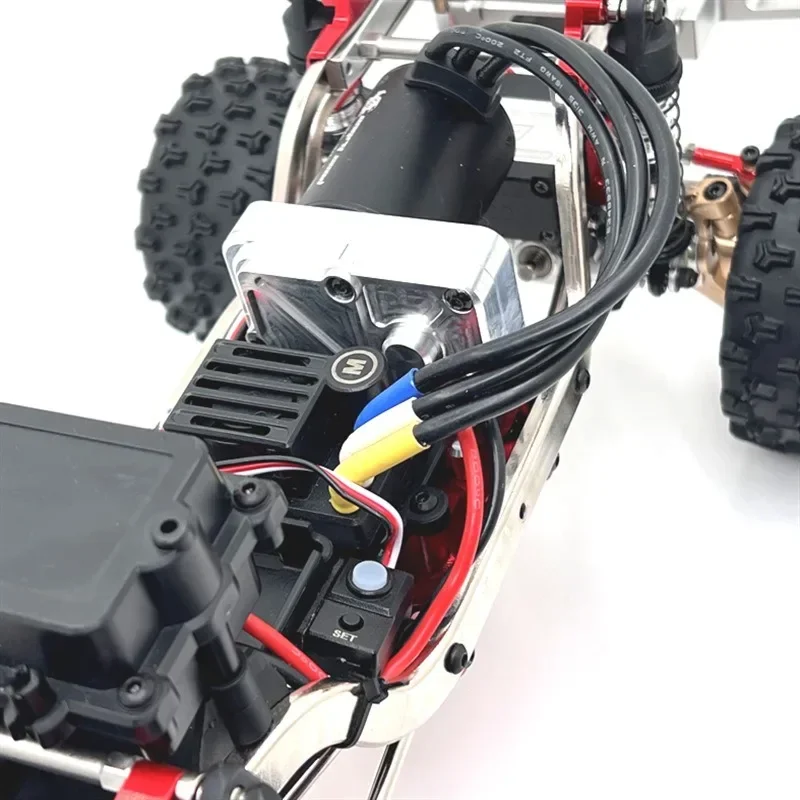 MJX H12Y/H12Y+ 1/12 RC Car Kit de actualización de caja de cambios totalmente de metal Carcasa de aleación de aluminio + engranajes de hierro fundido - Disipación de calor superior