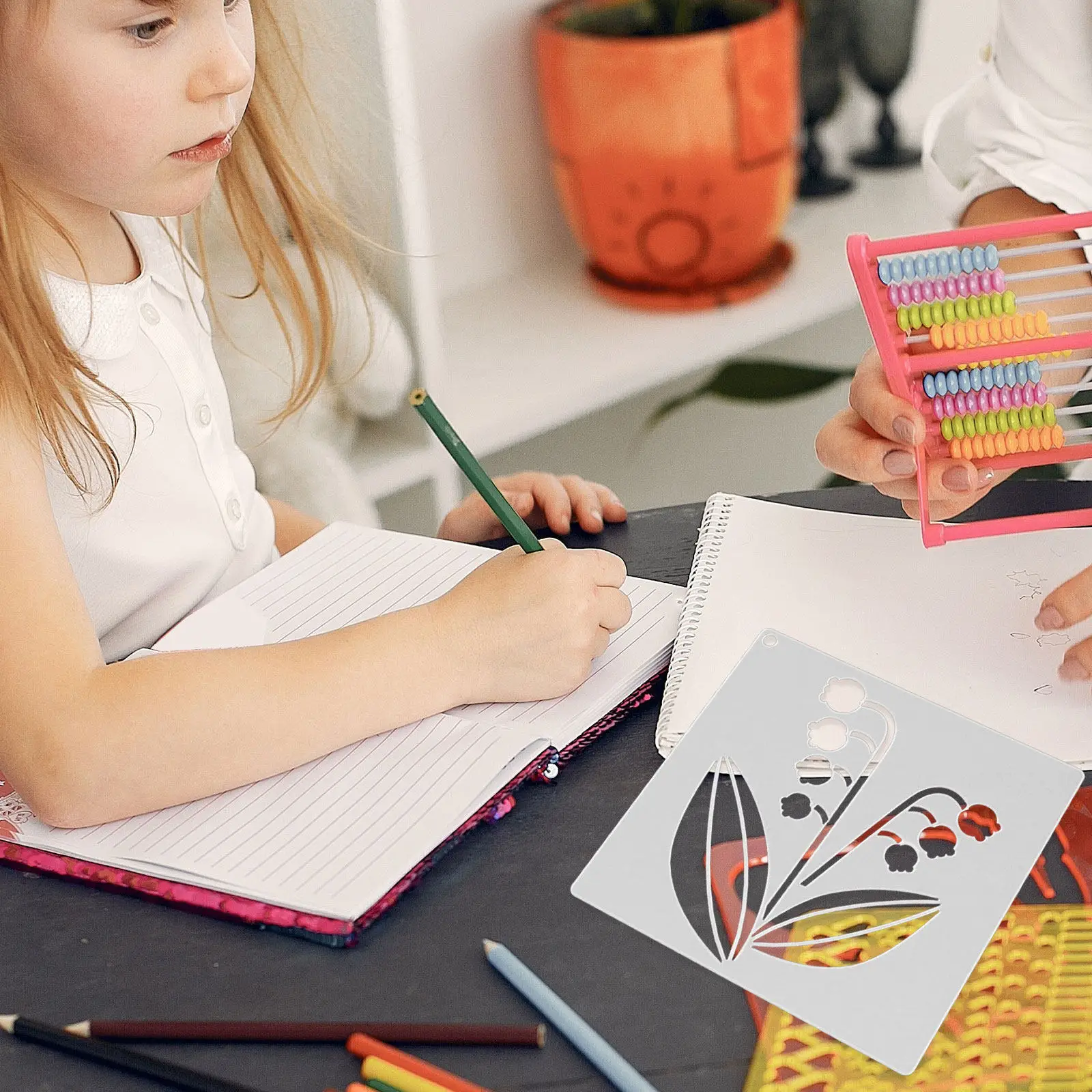 

20 шт. многофункциональных трафаретов для рисования, вырезных шаблонов для поделок своими руками, многоразовые пластиковые инструменты для творчества с цветочными и растительными мотивами