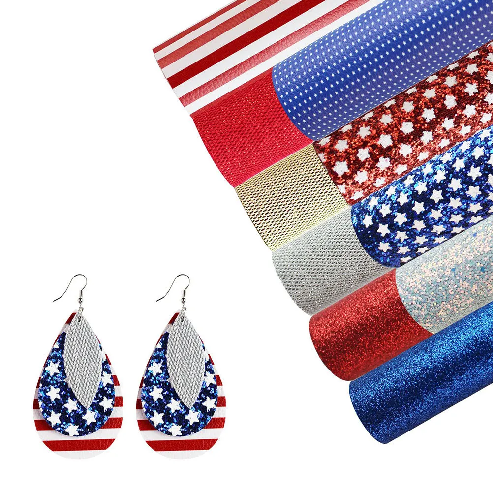 

10Pcs DIY PU Jewelry Making Materials Earrings Accessories Durable Craft Sheets Mixed Colors PU Sheet