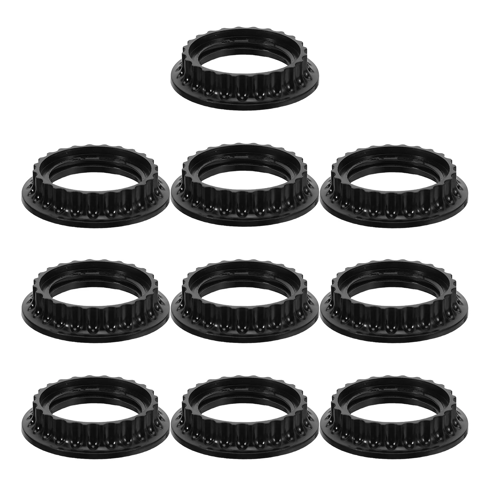 10Pcs Lamp Shade Fixing Rings Glass Shade Socket Rings Stable Retaining Collars for E26 Threaded Light Fixtures Replacement